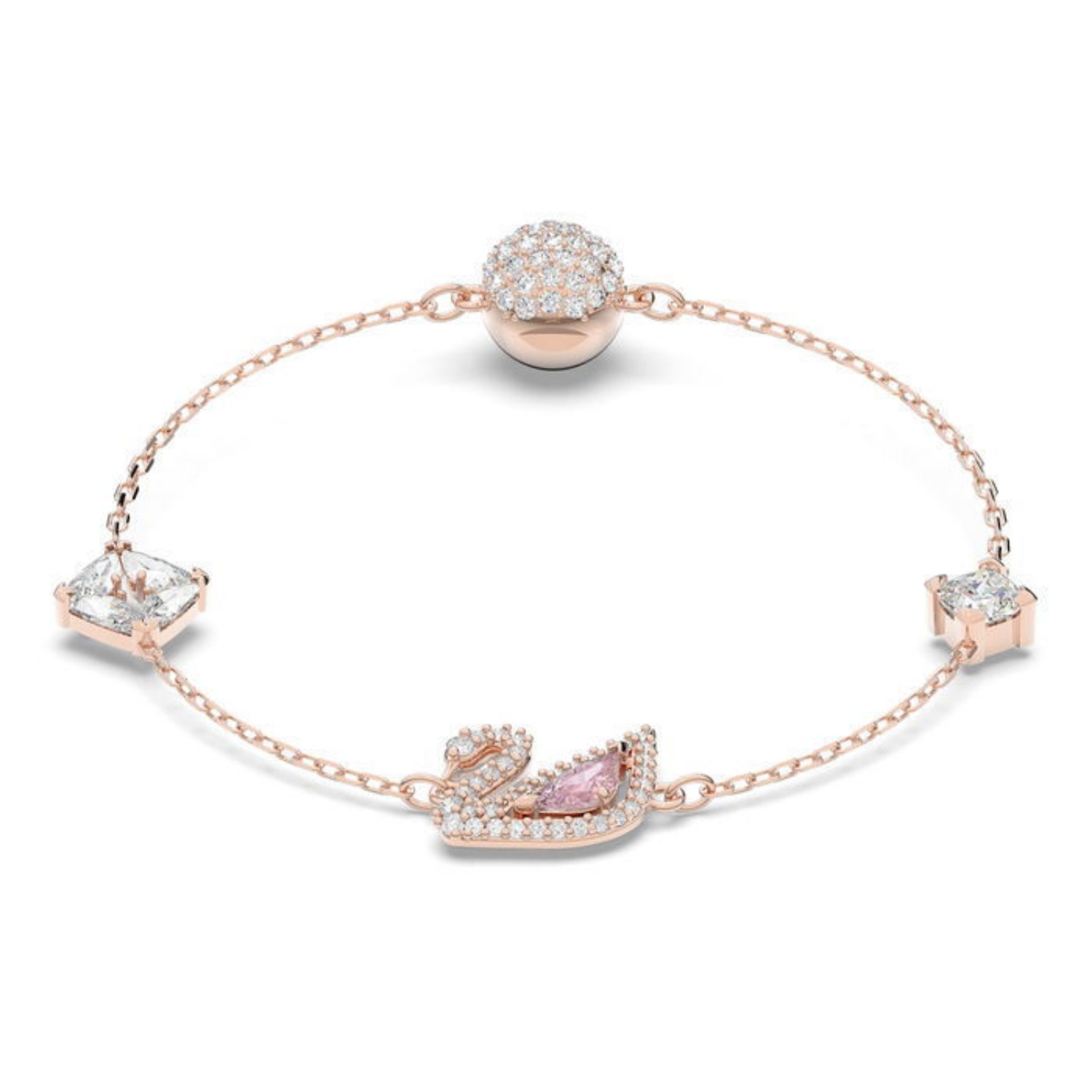 Swarovski armband Dazzling Swan, rosa, rose gold tone - 5472271