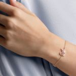 Swarovski armband Dazzling Swan, rosa, rose gold tone - 5472271