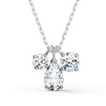 Swarovski smykke Attract Cluster Pendant, White, Rhodium Plated - 5571077