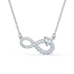 Swarovski smykke Infinity Necklace, hvitt - 5520576