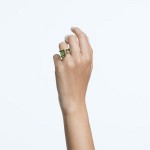 Swarovski Millenia cocktail ring Octagon cut, Green, Gold-tone plated - 5614923