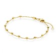 Panser armbånd i gult gull 14kt, 17 cm / 19 cm - 5215
