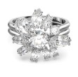 Swarovski ring Gema cocktail, hvitt - 5644661