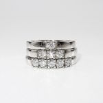 Forlovelsesring diamantring Iselin 3x0,10 ct TW-Si-8503010