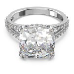 Swarovski  Constella cocktail ring Square cut, Pavé, White, Rhodium plated - 5638549