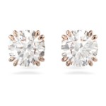 Swarovski øredobber Constella stud Round cut, rose - 5638801