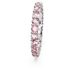 Swarovski  Matrix ring Round cut, Pink, Rhodium plated - 5658856