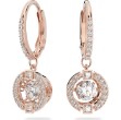 Swarovski øredobber Sparkling, rose - 5604199