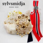 17.mai-sløyfepin 2i1, oksidert - 866150