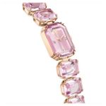 Swarovski klokke Octagon cut bracelet, pink, rose - 5630837