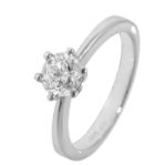 Diamantring forlovelsesring Frøya 0,50 ct River (E)-Si2 - 31050500