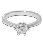 Diamantring forlovelsesring Frøya 0,52 ct River (E)-Si2 - 3105052