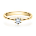 Diamantring forlovelsesring 0,25 ct i 14kt gull. Diona - 18001025