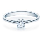 Diamantring forlovelsesring 0,25 ct i 14kt gull. Soria - 18010025