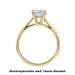 Diamantring forlovelsesring 0,50 ct i 14kt gull. Alida - 18002050