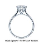 Diamantring forlovelsesring 0,70 ct i 14kt gull.  Leticia - 18007070