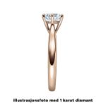 Diamantring forlovelsesring 0,70 ct i 14kt gull.  Leticia - 18007070