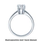 Diamantring forlovelsesring 0,50 ct i 14kt gull. Lilya -18008050