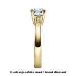 Diamantring forlovelsesring 0,70 ct i 14kt gull. Lilya - 18008070