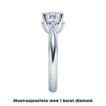 Diamantring forlovelsesring 0,50 ct i 14kt gull. Naima - 18009050