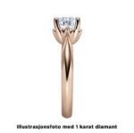 Diamantring forlovelsesring 0,50 ct i 14kt gull. Naima - 18009050