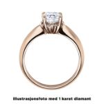 Diamantring forlovelsesring 0,50 ct i 14kt gull. Naima - 18009050