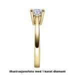 Diamantring forlovelsesring 0,70 ct i 14kt gull. Soria - 18010070