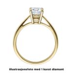 Diamantring forlovelsesring 0,70 ct i 14kt gull. Soria - 18010070