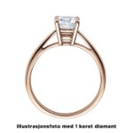 Diamantring forlovelsesring 0,25 ct i 14kt gull. Soria - 18010025