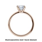 Diamantring forlovelsesring 0,20 ct i 14kt gull. Melina - 18011020