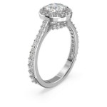 Swarovski ring Constella cocktail Round cut, Pavé, White, Rhodium plated - 5636267