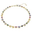 Swarovski collie Stilla Mixed cuts, Multicolored, Gold-tone plated - 5662915