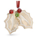 Swarovski figur Holiday Cheers Gingerbread Holly Leaves Ornament - 5656277