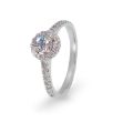 Diamantring i hvitt gull med 0,42 ct E-Si2 + 0,37 ct TW-Si - rubin042037
