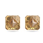 Swarovski øredobber Ortyx stud Pyramid cut yellow, gold-tone plated - 5613680