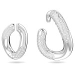 Swarovski øredobber Dextera Set-2, Asymmetrical design, White, Rhodium plated - 5618303