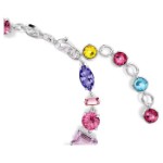 Swarovski armbånd Gema bracelet Mixed cuts, Multicolored, Rhodium plated - 5656427