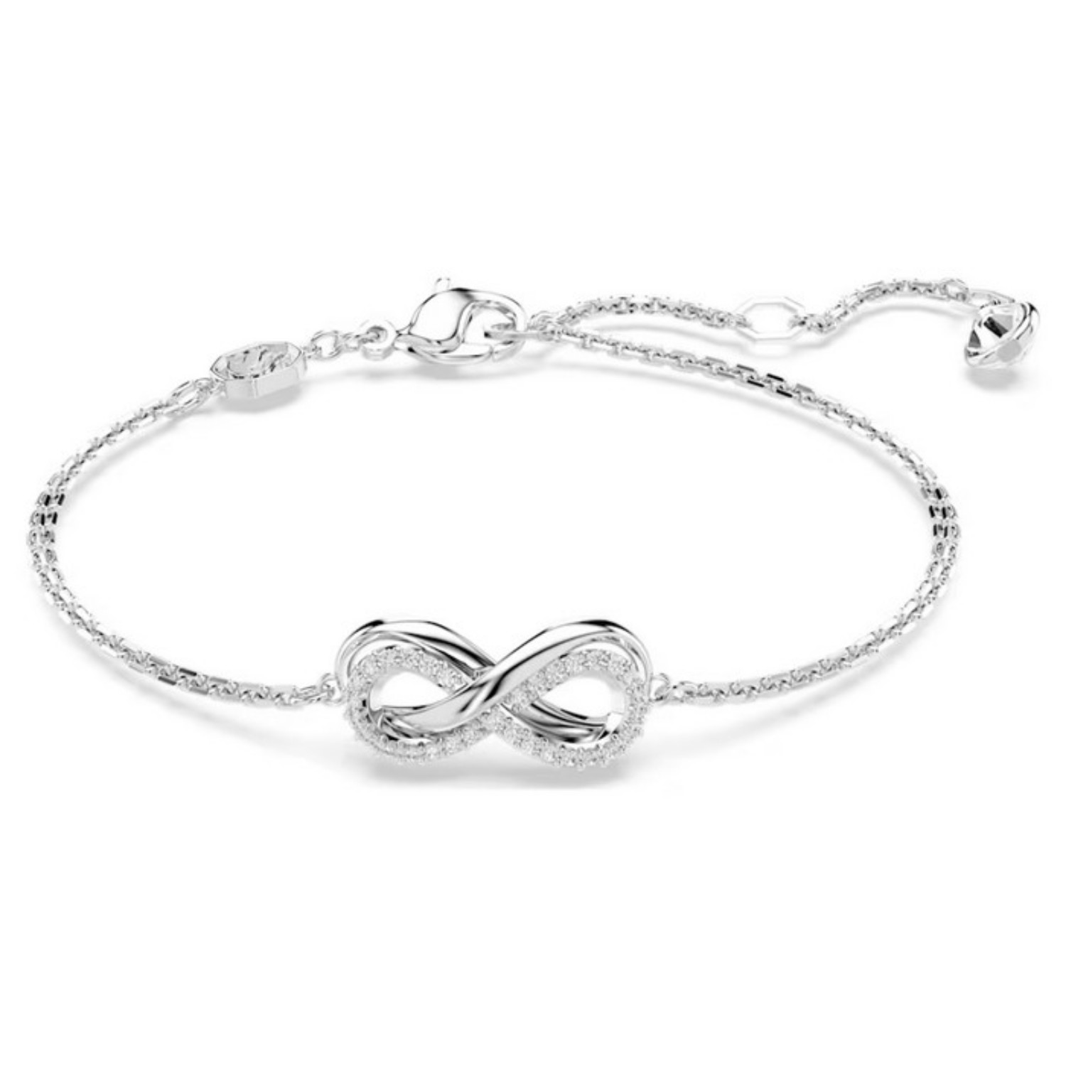 Swarovski armbånd Hyperbola Infinity, White, Rhodium plated - 5679664