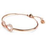 Swarovski armbånd Hyperbola Infinity, White, Rose gold-tone plated - 5679443