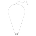 Swarovski smykke Hyperbola pendant Pavé, Infinity, White, Rhodium plated - 5687265