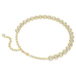 Swarovski collier Imber necklace Round cut, White, Gold-tone plated - 5682585