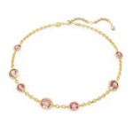 Swarovski collier Imber Octagon cut, Pink, Gold-tone plated - 5684239