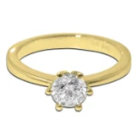 Diamantring forlovelsesring Frøya 0,50 ct River (D)-Si1 - 31060500