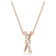 Swarovski smykker Hyperbola pendant Mixed cuts, Twist, White, Rose gold-tone plated - 5689788