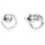 Swarovski øredobber Constella stud earrings Round cut, White, Rhodium plated - 5692262