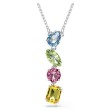 Swarovski smykke Gema Y pendant Mixed cuts, Multicolored, Rhodium plated - 5692421