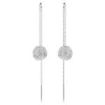 Swarovski øredobber Sublima drop earrings White, Rhodium plated - 5683448