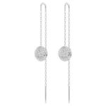 Swarovski øredobber Sublima drop earrings White, Rhodium plated - 5683448