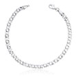 Armbånd i hvitt gull 14kt, 19 cm - 16991