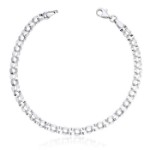 Armbånd i hvitt gull 14kt, 19 cm - 16991